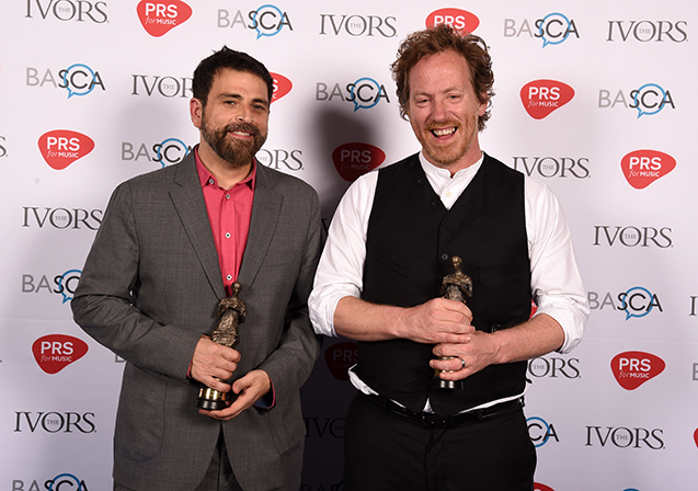 Best-Television-Soundtrack-Keefus-Ciancia-and-David-Holmes-The-Ivors-2016-photo-Mark-Allen-4