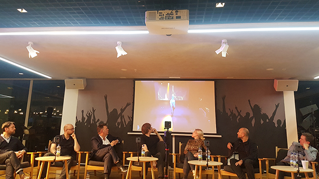 PRS Explores: Immersive Technology panel - Parable VR’s Nicholas Minter-Green, BBC Television’s Digital Creative Director Will Saunders, creative rights specialist, Ben Green, Stuart Dredge (Music Ally), PRS for Music’s Director of Broadcast and Online, Andy Harrower, artist/producer Chagall, chaired by PRS for Music Director of Corporate Strategy, Graham Davies.