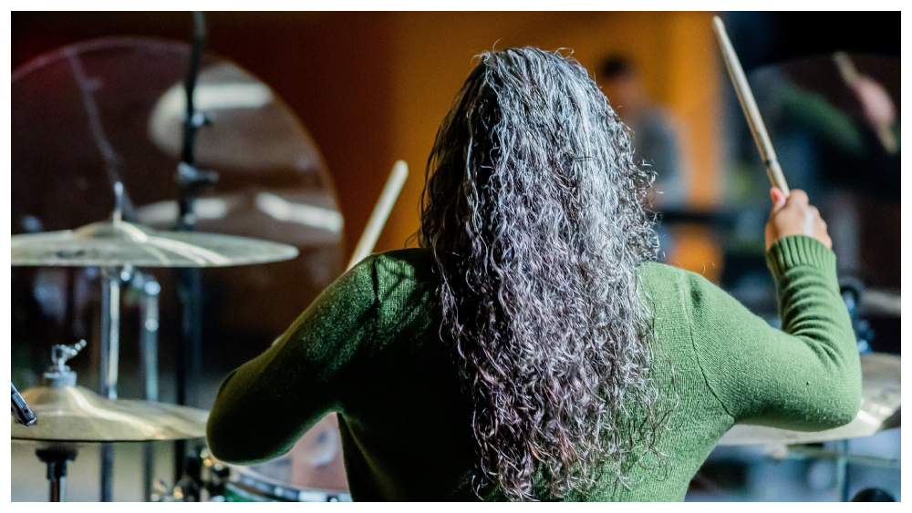 Female drummer