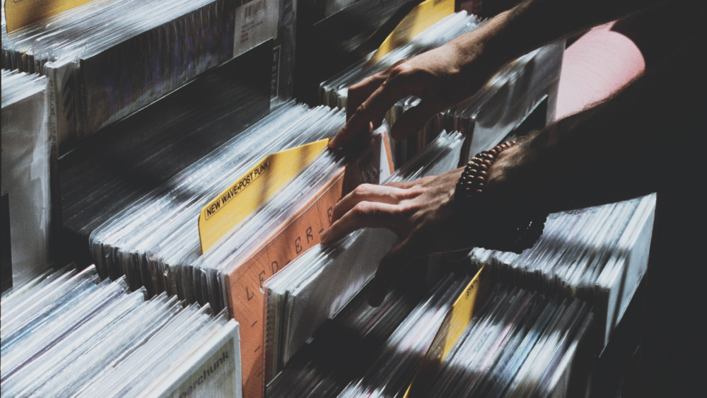 Record shelves